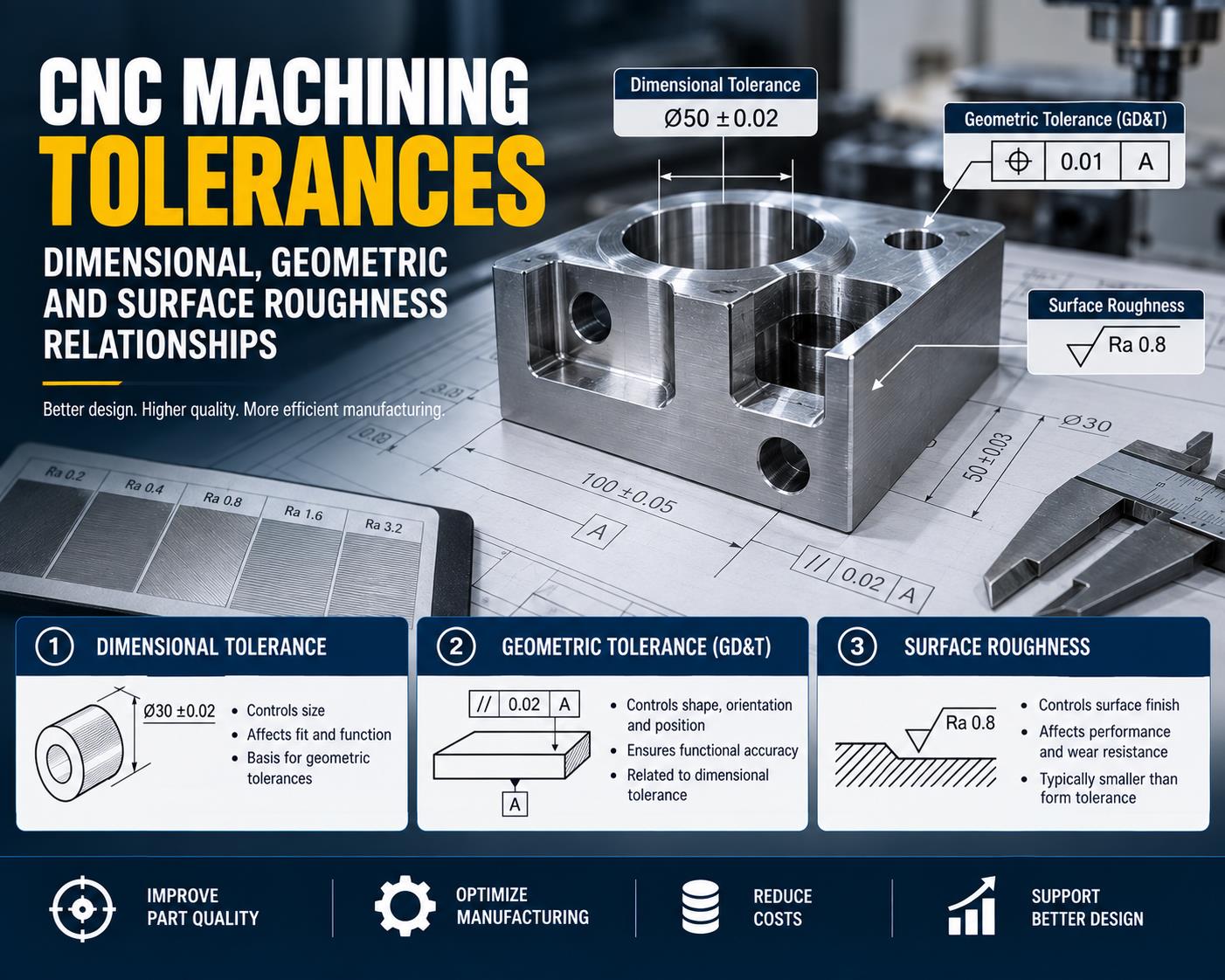 Engineering Tolerances: Dimensional, Geometric Tolerance and Surface Roughness