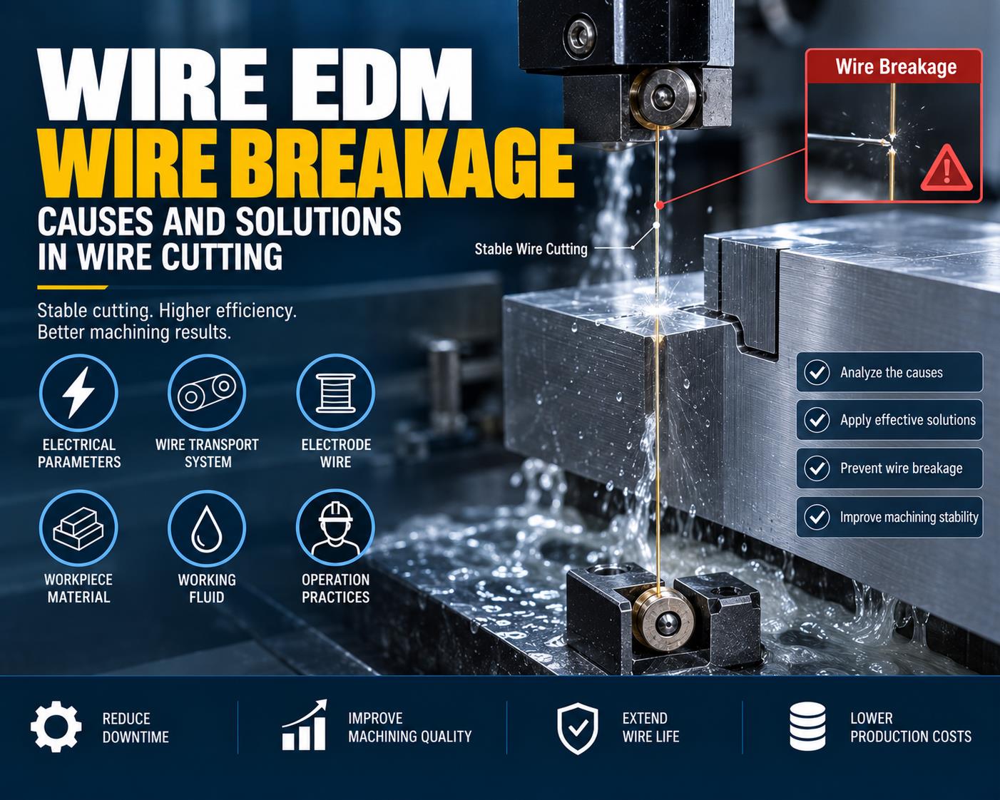 Wire EDM Wire Breakage: Causes and Solutions in Wire Cutting